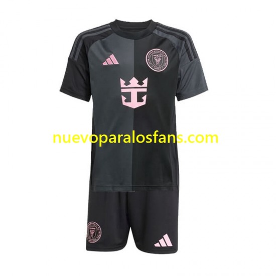 Camiseta de Fútbol Inter Miami Niño Exterior 2024-2025 Manga Corta