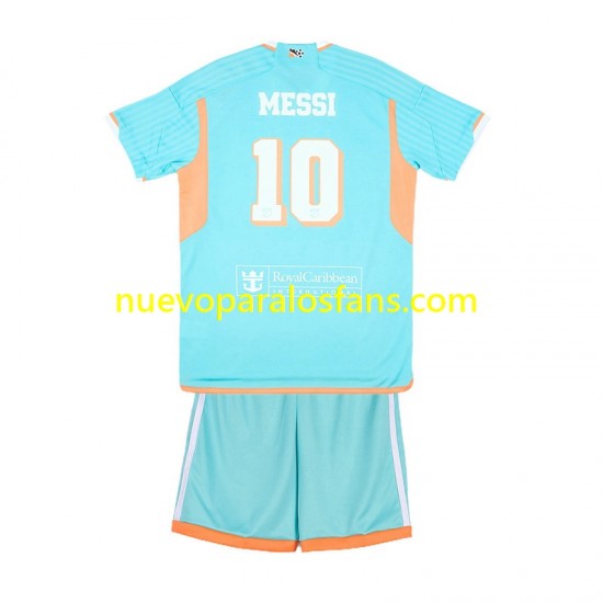Camiseta de Fútbol Inter Miami Lionel Messi 10 Niño Tercera 2024-2025 Manga Corta