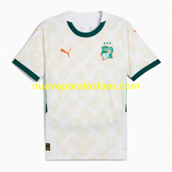 Camiseta de Fútbol Costa De Marfil Hombre Exterior 2025 Manga Corta