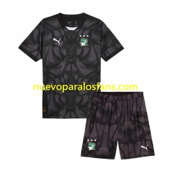 Camiseta de Fútbol Costa De Marfil Portero Niño Casa 2025 Manga Corta
