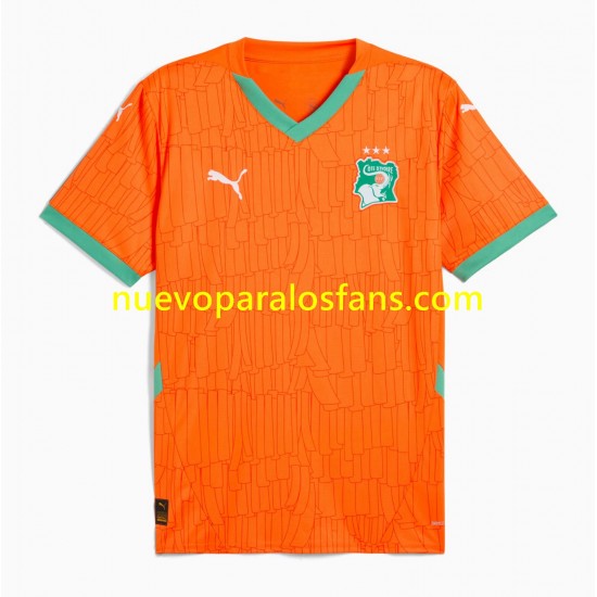 Camiseta de Fútbol Costa De Marfil Hombre Casa 2025 Manga Corta
