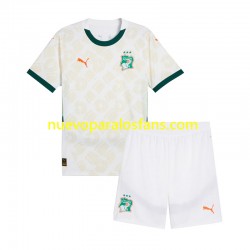 Camiseta de Fútbol Costa De Marfil Niño Exterior 2025 Manga Corta