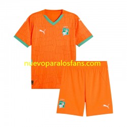 Camiseta de Fútbol Costa De Marfil Niño Casa 2025 Manga Corta
