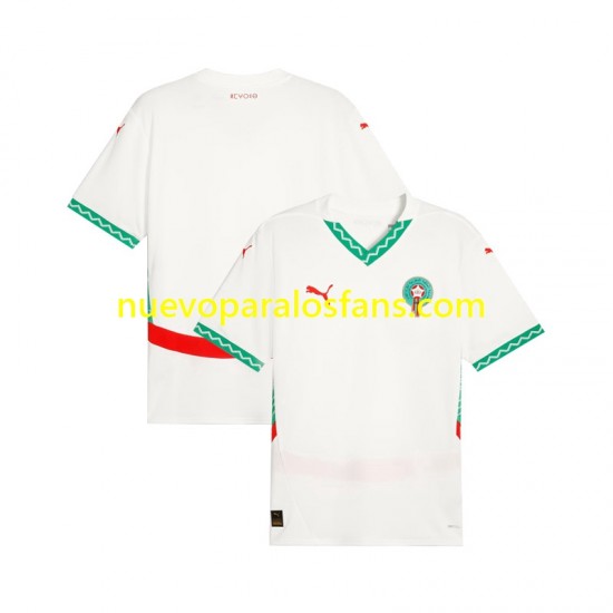 Camiseta de Fútbol Marruecos Hombre Exterior 2024 Manga Corta