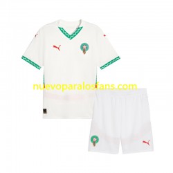 Camiseta de Fútbol Marruecos Niño Exterior 2024 Manga Corta