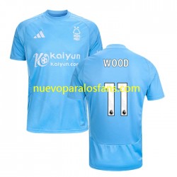 Camiseta de Fútbol Nottingham Forest Chris Wood 11 Hombre Tercera 2024-2025 Manga Corta