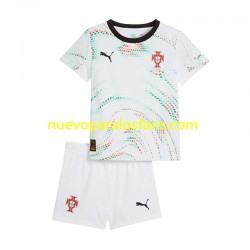 Camiseta de Fútbol Portugal Niño Exterior 2025 Manga Corta
