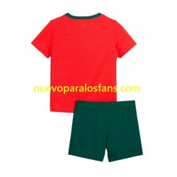 Camiseta de Fútbol Portugal Niño Casa 2025 Manga Corta