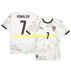 Camiseta de Fútbol Portugal RONALDO 7 Hombre Exterior 2025 Manga Corta