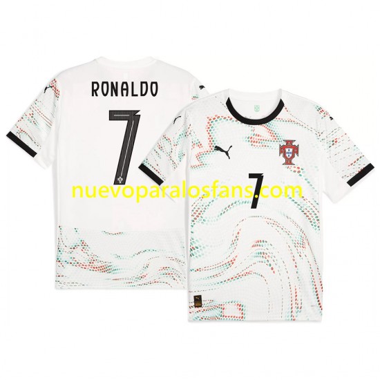 Camiseta de Fútbol Portugal RONALDO 7 Hombre Exterior 2025 Manga Corta