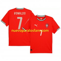 Camiseta de Fútbol Portugal RONALDO 7 Hombre Casa 2025 Manga Corta
