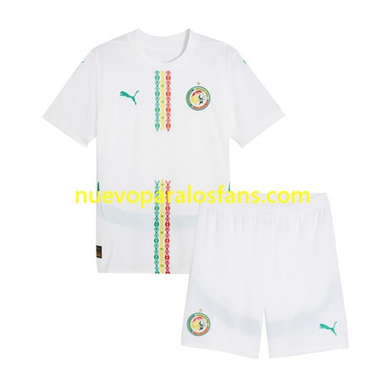 Camiseta de Fútbol Senegal Niño Casa 2025 Manga Corta