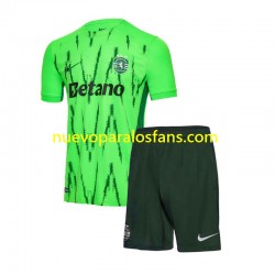 Camiseta de Fútbol Sporting CP Niño Tercera 2024-2025 Manga Corta