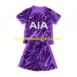 Camiseta de Fútbol Tottenham Hotspur Portero Niño Tercera 2024-2025 Manga Corta