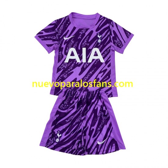 Camiseta de Fútbol Tottenham Hotspur Portero Niño Tercera 2024-2025 Manga Corta