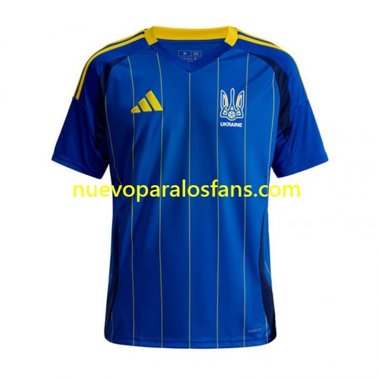 Camiseta de Fútbol Ucrania Hombre Exterior 2024 Manga Corta