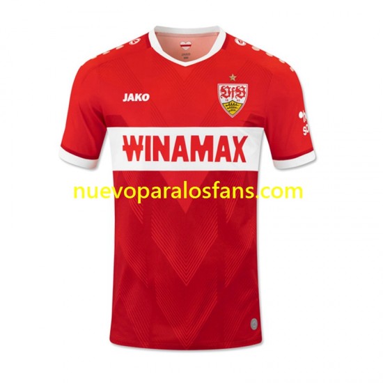 Camiseta de Fútbol VfB Stuttgart Hombre Exterior 2024-2025 Manga Corta