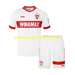 Camiseta de Fútbol VfB Stuttgart Niño Casa 2024-2025 Manga Corta