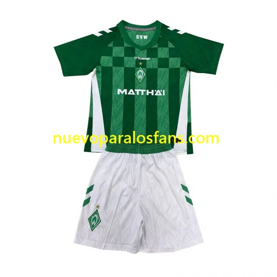 Camiseta de Fútbol Werder Bremen Niño Casa 2024-2025 Manga Corta