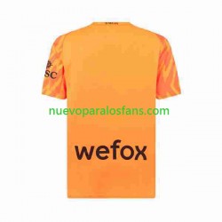Camiseta de Fútbol AC Milan Portero Hombre Exterior 2023-2024 Manga Corta