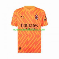 Camiseta de Fútbol AC Milan Mike Maignan 16 Portero Hombre Exterior 2023-2024 Manga Corta