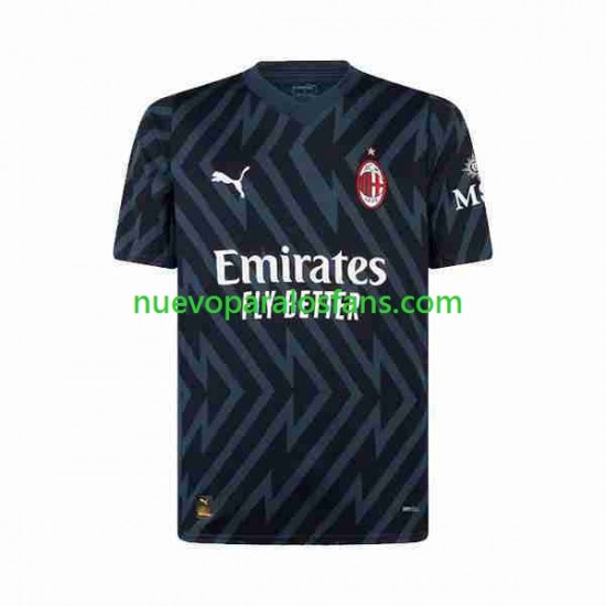 Camiseta de Fútbol AC Milan Portero Hombre Tercera 2023-2024 Manga Corta