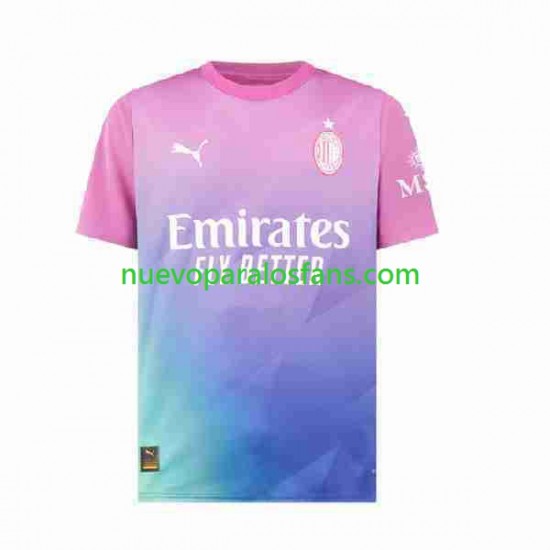 Camiseta de Fútbol AC Milan Hombre Tercera 2023-2024 Manga Corta