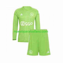 Camiseta de Fútbol AFC Ajax Portero Niño Casa 2023-2024 Manga Larga