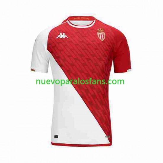 Camiseta de Fútbol AS Monaco Hombre Casa 2023-2024 Manga Corta