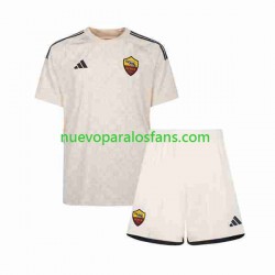 Camiseta de Fútbol AS Roma Niño Exterior 2023-2024 Manga Corta