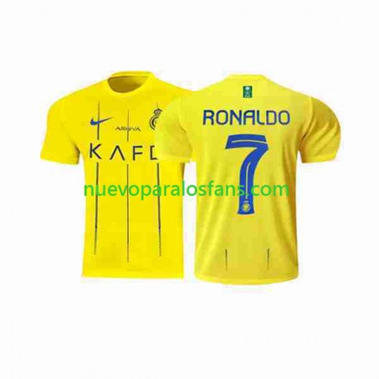 Camiseta de Fútbol Al-Nassr Ronaldo 7 Hombre Casa 2023-2024 Manga Corta