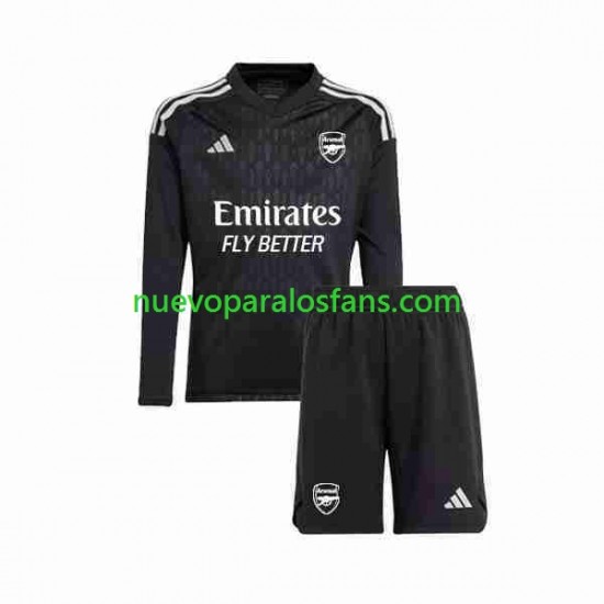 Camiseta de Fútbol Arsenal Portero Niño Casa 2023-2024 Manga Larga