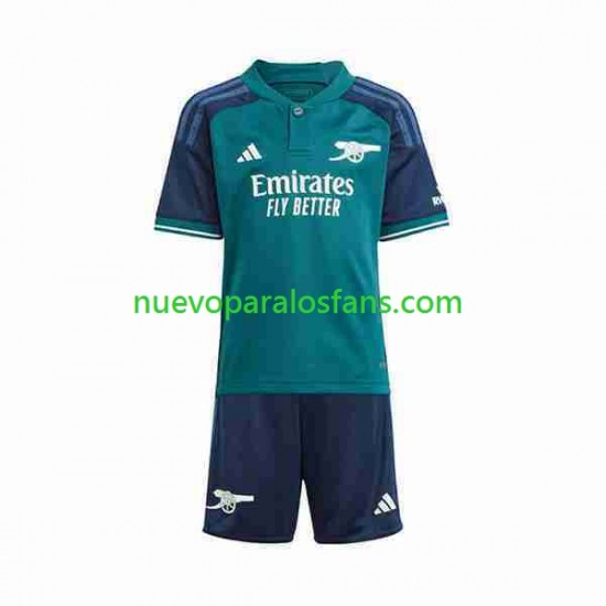 Camiseta de Fútbol Arsenal Niño Tercera 2023-2024 Manga Corta