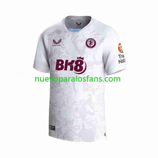 Camiseta de Fútbol Aston Villa Hombre Exterior 2023-2024 Manga Corta