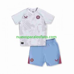 Camiseta de Fútbol Aston Villa Niño Exterior 2023-2024 Manga Corta