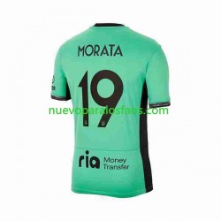 Camiseta de Fútbol Atlético Madrid 2 Alvaro Morata 19 Hombre Tercera 2023-2024 Manga Corta