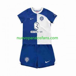 Camiseta de Fútbol Atlético Madrid 2 Niño Exterior 2023-2024 Manga Corta