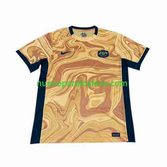 Camiseta de Fútbol Australia Hombre Casa 2023-2024 Manga Corta