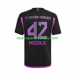 Camiseta de Fútbol Bayern de Múnich Jamal Musiala 42 Hombre Exterior 2023-2024 Manga Corta