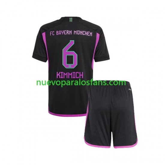 Camiseta de Fútbol Bayern de Múnich Kimmich 6 Niño Exterior 2023-2024 Manga Corta