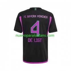 Camiseta de Fútbol Bayern de Múnich Matthijs de Ligt 4 Hombre Exterior 2023-2024 Manga Corta