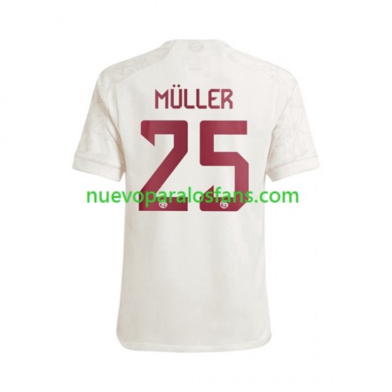 Camiseta de Fútbol Bayern de Múnich Thomas Muller 25 Hombre Tercera 2023-2024 Manga Corta