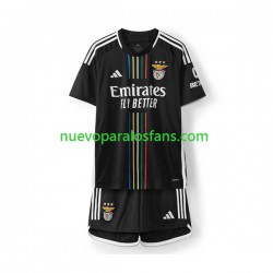 Camiseta de Fútbol Benfica Niño Exterior 2023-2024 Manga Corta