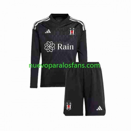 Camiseta de Fútbol Besiktas Portero Niño Casa 2023-2024 Manga Larga