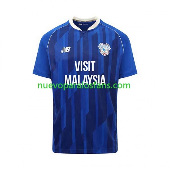 Camiseta de Fútbol Cardiff City Hombre Casa 2023-2024 Manga Corta