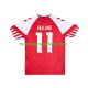 Camiseta de Fútbol Dinamarca Rasmus Hojlund 11 Hombre Casa 2023-2024 Manga Corta