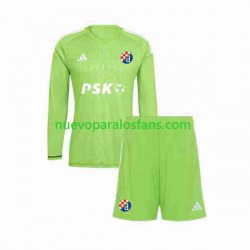 Camiseta de Fútbol Dinamo Zagrzeb Portero Niño Casa 2023-2024 Manga Larga