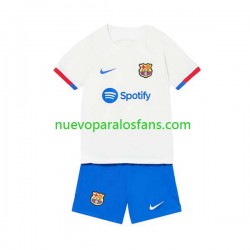Camiseta de Fútbol FC Barcelona Niño Exterior 2023-2024 Manga Corta