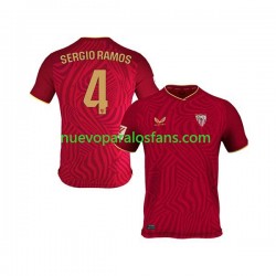 Camiseta de Fútbol Sevilla FC Sergio Ramos 4 Hombre Exterior 2023-2024 Manga Corta