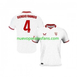 Camiseta de Fútbol Sevilla FC Sergio Ramos 4 Hombre Casa 2023-2024 Manga Corta